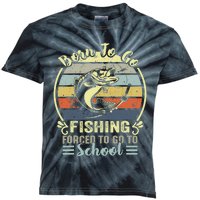 Funny Born To Go Fishing Bass Fish Fisherman Kids Tie-Dye T-Shirt