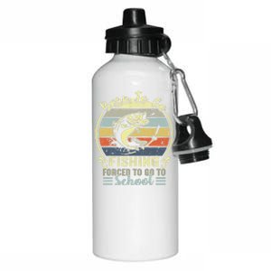 Funny Born To Go Fishing Bass Fish Fisherman Aluminum Water Bottle