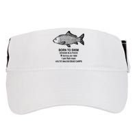 Funny Born To Swim Ocean Is A Fuk Kill Em All 1989 Adult Drive Performance Visor