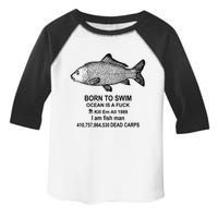 Funny Born To Swim Ocean Is A Fuk Kill Em All 1989 Toddler Fine Jersey T-Shirt