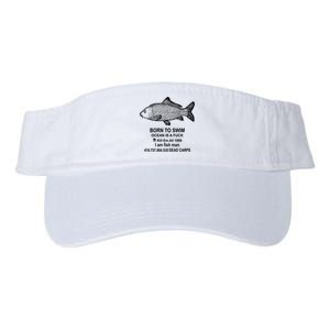 Funny Born To Swim Ocean Is A Fuk Kill Em All 1989 Valucap Bio-Washed Visor