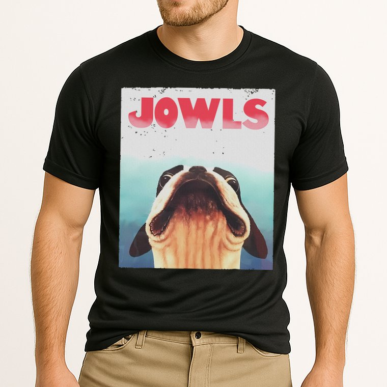 Funny Boston Terriers Jowls Dog Mom, Dog Dad Cooling Performance Crew T-Shirt