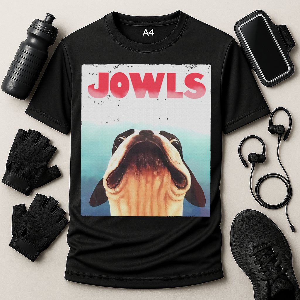 Funny Boston Terriers Jowls Dog Mom, Dog Dad Cooling Performance Crew T-Shirt
