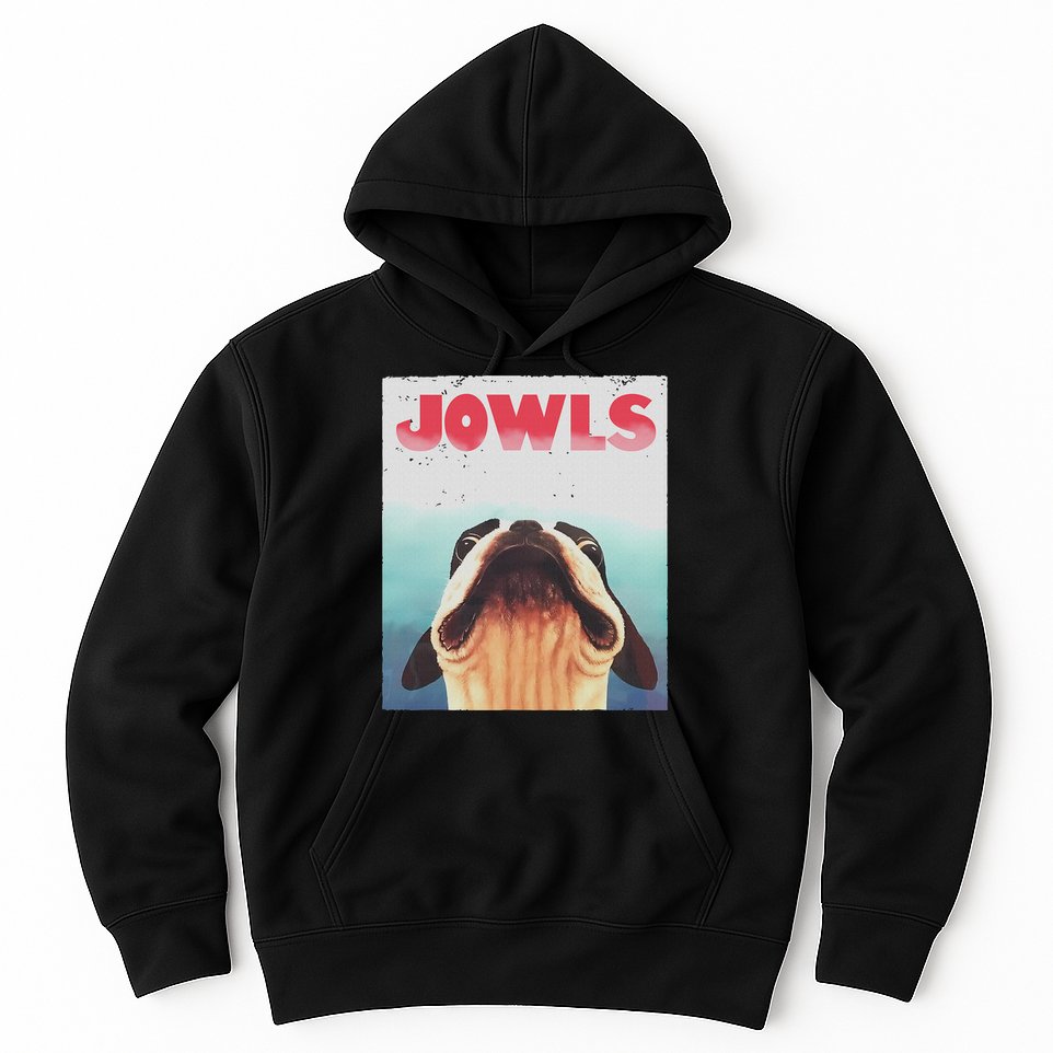 Funny Boston Terriers Jowls Dog Mom, Dog Dad Hoodie