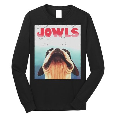 Funny Boston Terriers Jowls Dog Mom, Dog Dad Long Sleeve Shirt