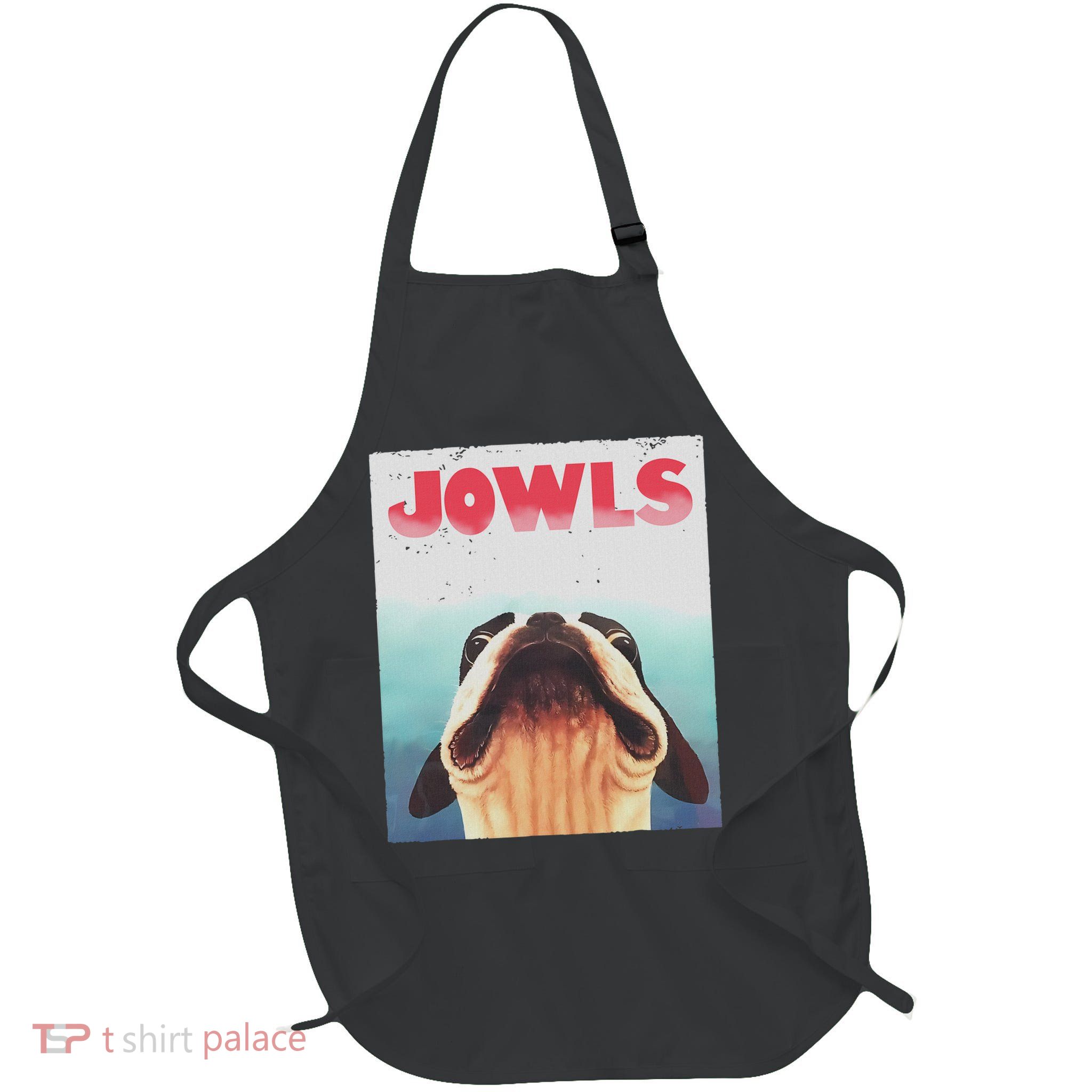 Funny Boston Terriers Jowls Dog Mom, Dog Dad Full-Length Apron With Pockets