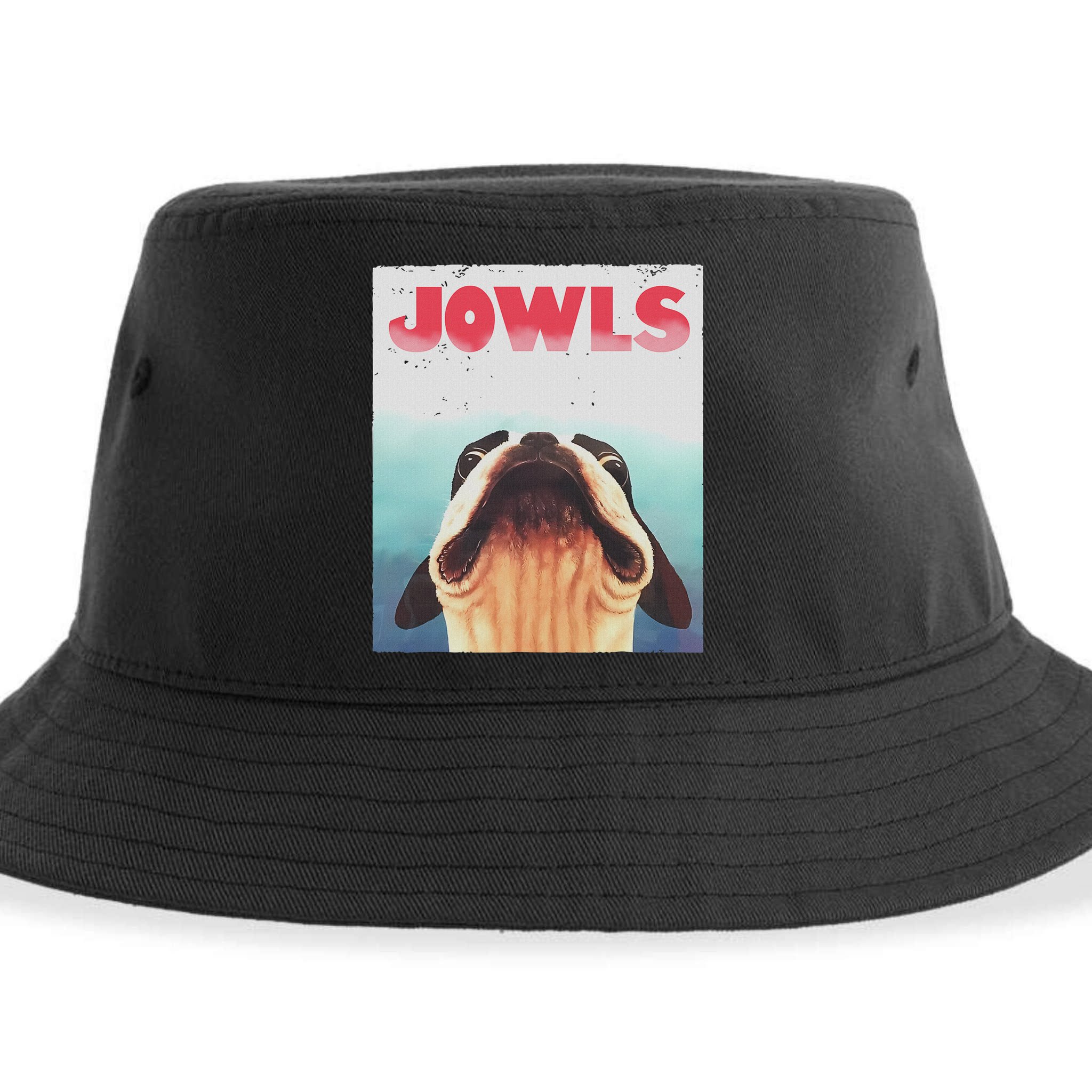 Funny Boston Terriers Jowls Dog Mom, Dog Dad Sustainable Bucket Hat