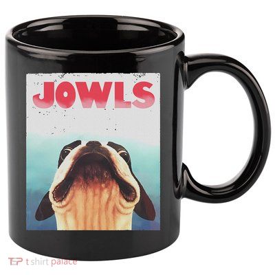 Funny Boston Terriers Jowls Dog Mom, Dog Dad 11oz C Handle Ceramic Mug