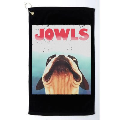 Funny Boston Terriers Jowls Dog Mom, Dog Dad Golf Towel