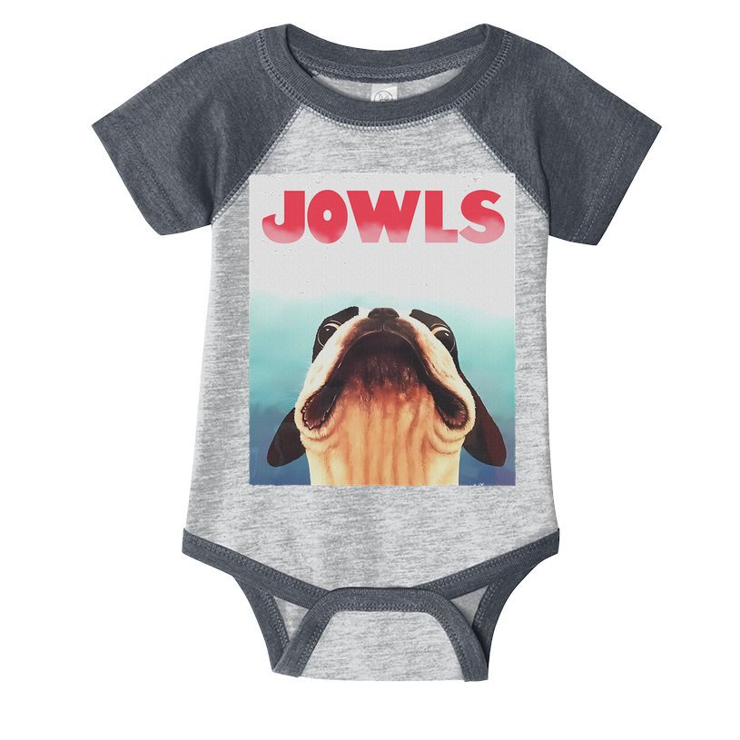 Funny Boston Terriers Jowls Dog Mom, Dog Dad Infant Baby Jersey Bodysuit
