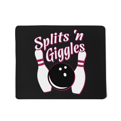 Funny Bowling Team Splits 'n Giggles Mousepad