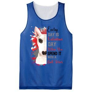 Funny Bull Terrier Mom Happy Valentines Day Party Heart Meaningful Gift Mesh Reversible Basketball Jersey Tank