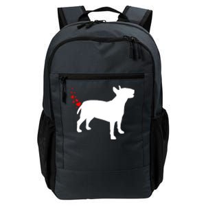 Funny Bull Terrier Owner Valentines Day Heart Farts Gift Daily Commute Backpack