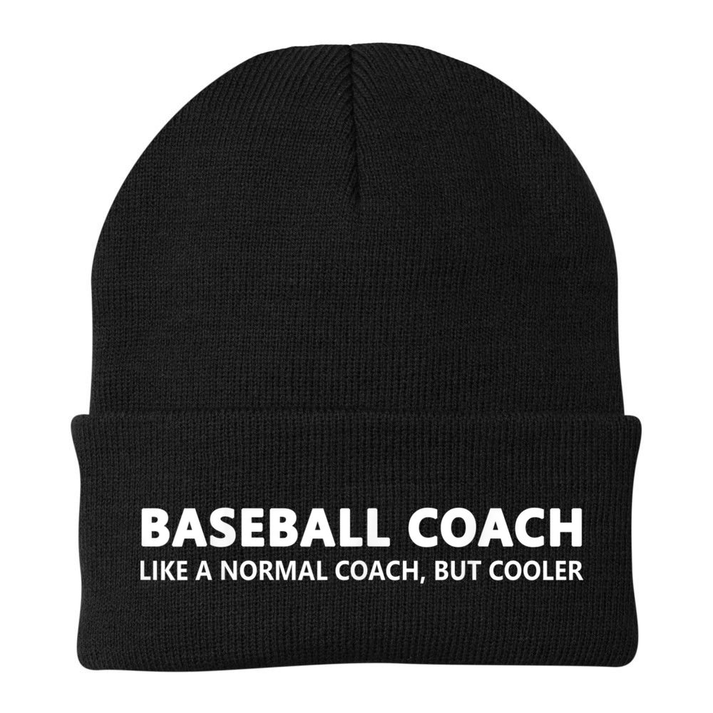 Funny Baseball Trainer Definition Baseball Coach Beanie