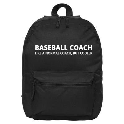 Funny Baseball Trainer Definition Baseball Coach 16 in Basic Backpack