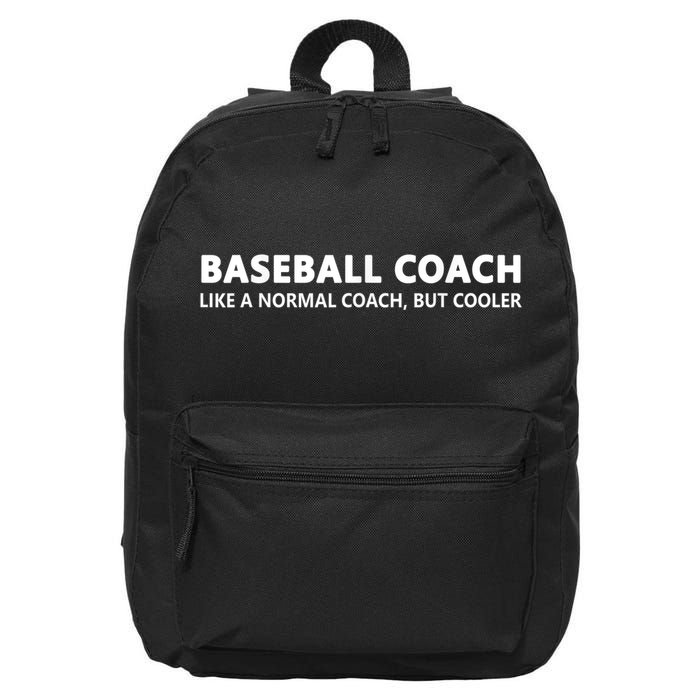 Funny Baseball Trainer Definition Baseball Coach 16 in Basic Backpack