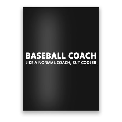 Funny Baseball Trainer Definition Baseball Coach Poster