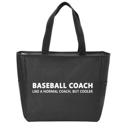 Funny Baseball Trainer Definition Baseball Coach Zip Tote Bag