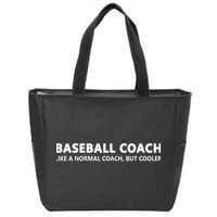 Funny Baseball Trainer Definition Baseball Coach Zip Tote Bag