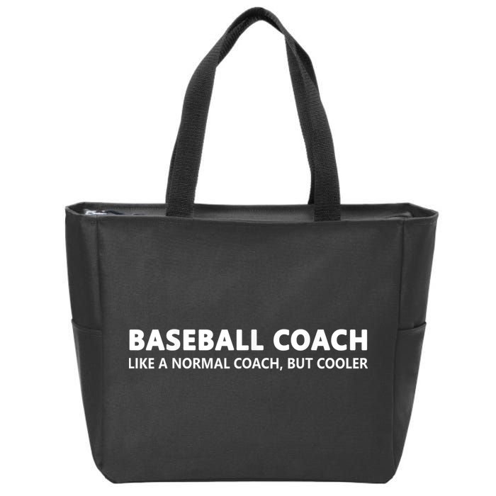 Funny Baseball Trainer Definition Baseball Coach Zip Tote Bag