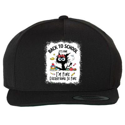 Funny Back To School Teacher Happy First Day Of School Wool Snapback Cap