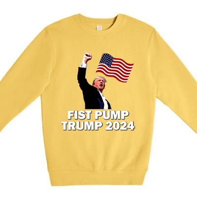 Fist Bump Trump 2024 Premium Crewneck Sweatshirt