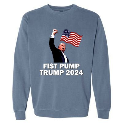 Fist Bump Trump 2024 Garment-Dyed Sweatshirt