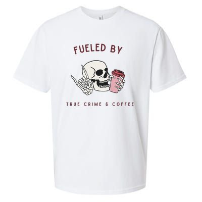 Fueled By True Crime And Coffee Sueded Cloud Jersey T-Shirt