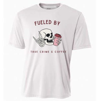 Fueled By True Crime And Coffee Cooling Performance Crew T-Shirt