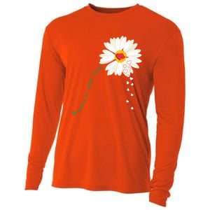 Flower Blessed To Be Called Auntie Funny Auntie Gift Great Gift Cooling Performance Long Sleeve Crew