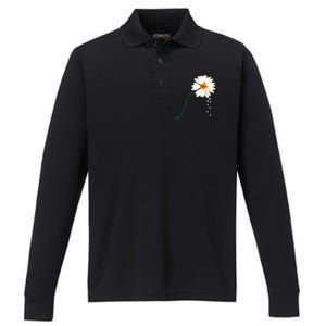 Flower Blessed To Be Called Auntie Funny Auntie Gift Great Gift Performance Long Sleeve Polo