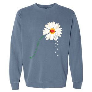 Flower Blessed To Be Called Auntie Funny Auntie Gift Great Gift Garment-Dyed Sweatshirt