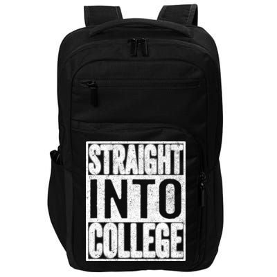 Funny Back To School Shirts Straight Into College Impact Tech Backpack