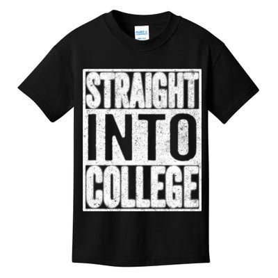 Funny Back To School Shirts Straight Into College Kids T-Shirt