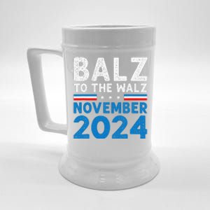 Funny Balz To The Walz Kamala Harris Tim Walz 2024 Gift Beer Stein