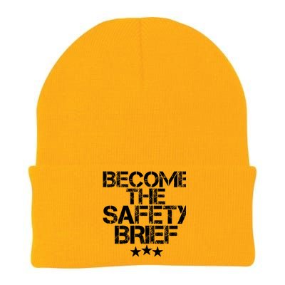 Funny Become The Safety Brief Knit Cap Winter Beanie