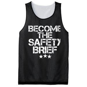 Funny Become The Safety Brief Mesh Reversible Basketball Jersey Tank