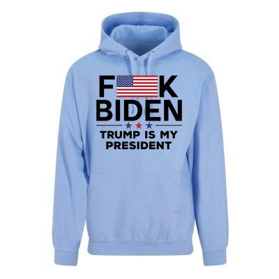 Fuck Biden Trump Is My President Unisex Surf Hoodie