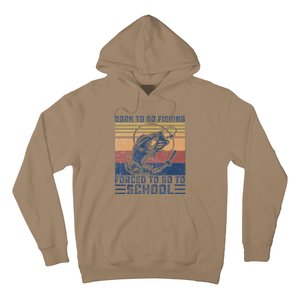 Funny Born To Go Fishing Bass Fish Fisherman Funny Hoodie