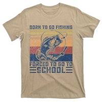 Funny Born To Go Fishing Bass Fish Fisherman Funny T-Shirt