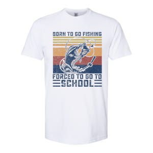 Funny Born To Go Fishing Bass Fish Fisherman Funny Softstyle CVC T-Shirt