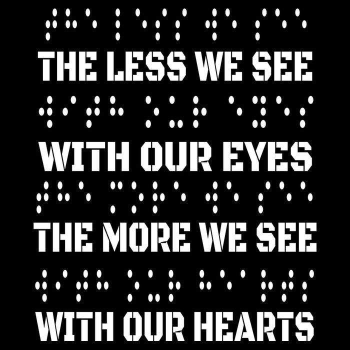 Funny Braille The Less We See With Our Eyes Doggie Tank