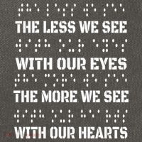 Funny Braille The Less We See With Our Eyes Cotton Canvas Backpack