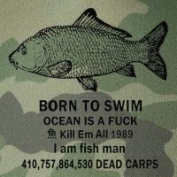 Funny Born To Swim Ocean Is A Fuk Kill Em All 1989 Legacy Tie Dye Trucker Hat