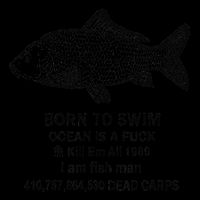 Funny Born To Swim Ocean Is A Fuk Kill Em All 1989 City Backpack