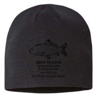 Funny Born To Swim Ocean Is A Fuk Kill Em All 1989 Sustainable Beanie