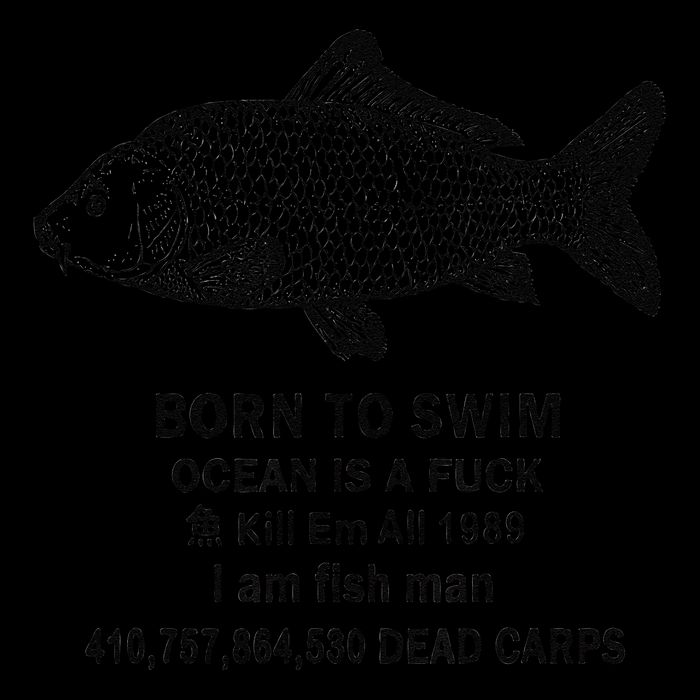 Funny Born To Swim Ocean Is A Fuk Kill Em All 1989 Sustainable Beanie