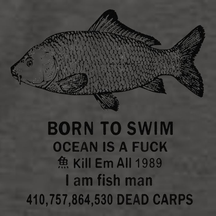 Funny Born To Swim Ocean Is A Fuk Kill Em All 1989 Vector Backpack