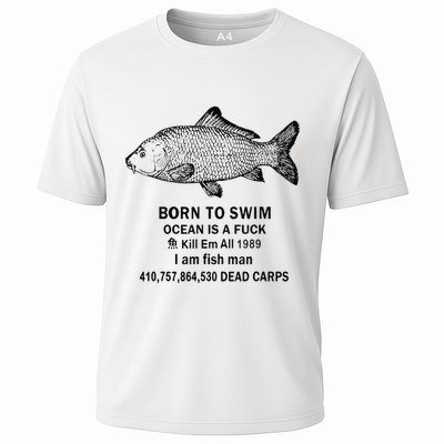 Funny Born To Swim Ocean Is A Fuk Kill Em All 1989 Performance Shirt