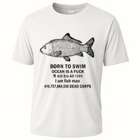 Funny Born To Swim Ocean Is A Fuk Kill Em All 1989 Cooling Performance Crew T-Shirt